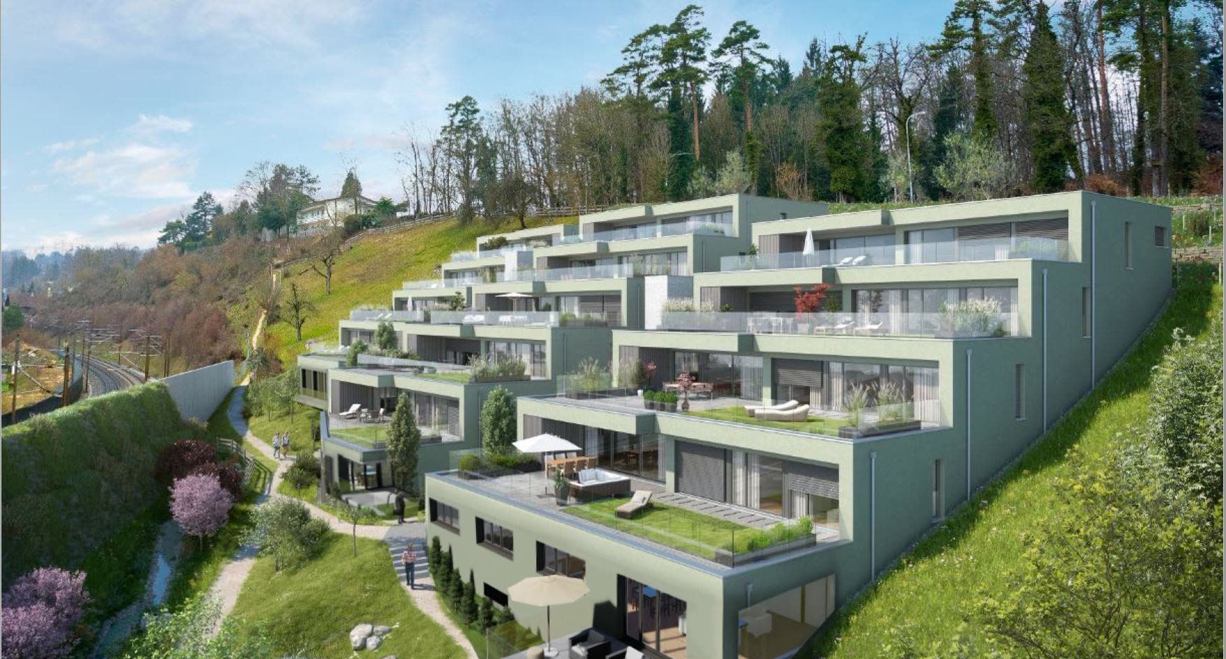 Lageplan der verfügbaren Wohnungen auf der Projektvisualisierung